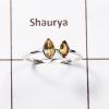 Ring Size- 6 Amazing Citrine Cut B - MNM814 AMAY11 Solid 925 Silver Cut Gemstone Handmade Lightweight Minimalist Ring